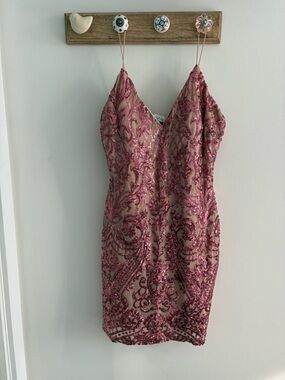 Sparkling pink sequin Dress - Women's size M